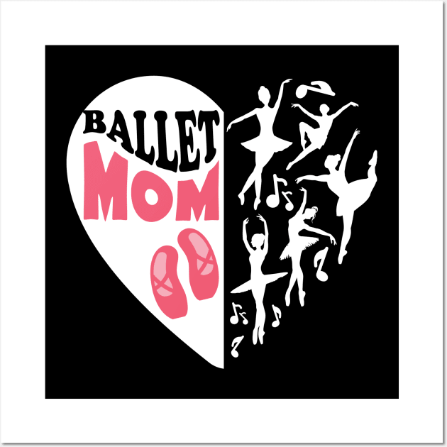 Ballet Mom Womens Love Ballet Dancer Gift for ballet mom Ballerina Wall Art by BoogieCreates